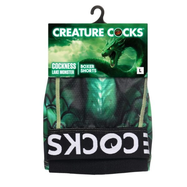 Creature Wear Cockness Monster Lake Creature Boxer Shorts - Large Creature Wear Cockness Monster Lake Creature Boxer Shorts - Large