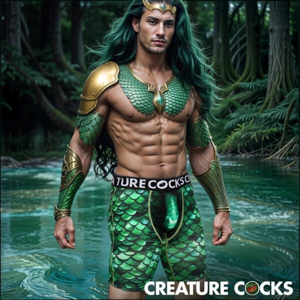 Creature Wear Cockness Monster Lake Creature Boxer Shorts - X-Large Creature Wear Cockness Monster Lake Creature Boxer Shorts - X-Large