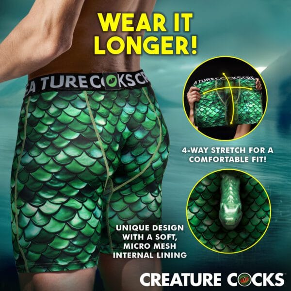Creature Wear Cockness Monster Lake Creature Boxer Shorts - X-Large Creature Wear Cockness Monster Lake Creature Boxer Shorts - X-Large