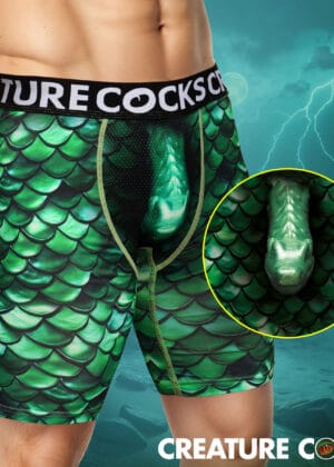 Creature Wear Cockness Monster Lake Creature Boxer Shorts - Large