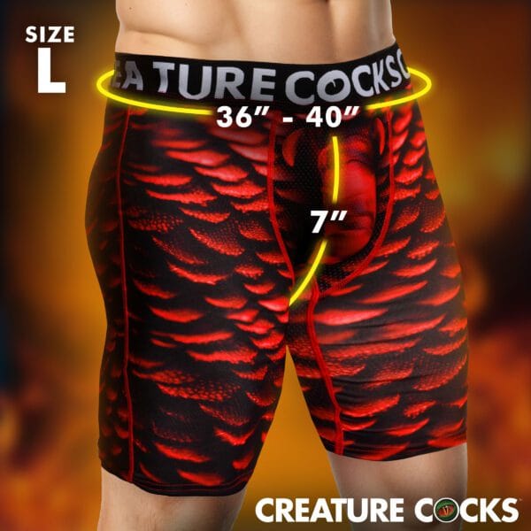 Creature Wear Horny Devil Demon Boxer Shorts - Large Creature Wear Horny Devil Demon Boxer Shorts - Large
