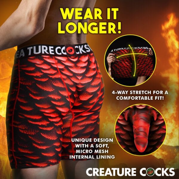 Creature Wear Horny Devil Demon Boxer Shorts - Medium