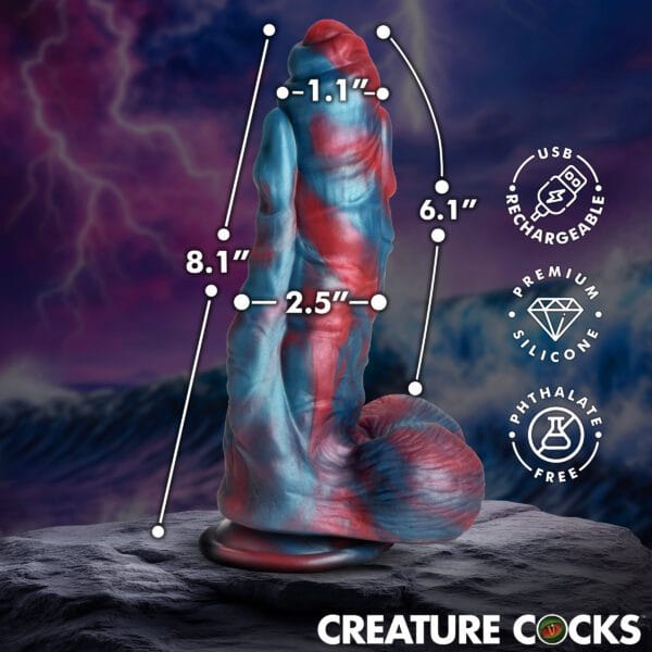Hydra X Vibrating Silicone Dildo
