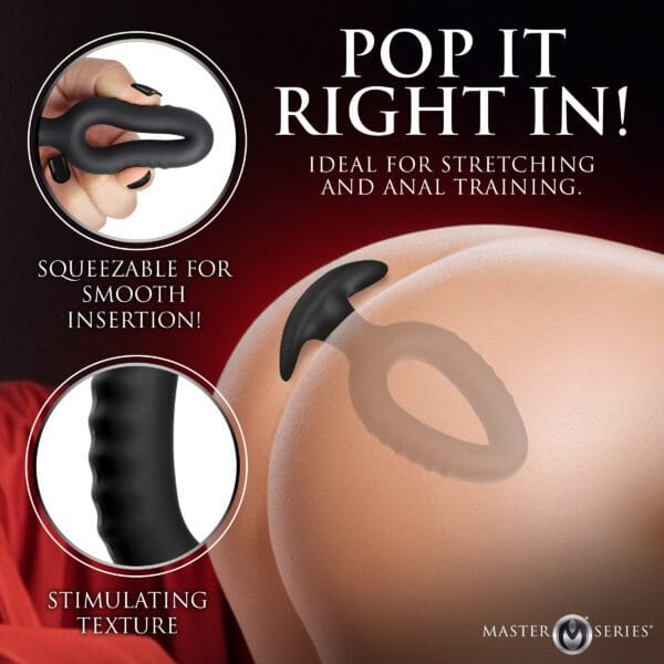 Pop Plugs 3 Piece Hollow Silicone Anal Trainer Set Pop Plugs 3 Piece Hollow Silicone Anal Trainer Set