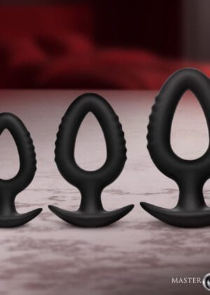 Pop Plugs 3 Piece Hollow Silicone Anal Trainer Set
