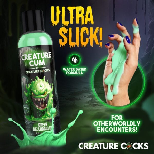 Creature Cum Green Jizz Lubricant - 8oz Creature Cum Green Jizz Lubricant - 8oz