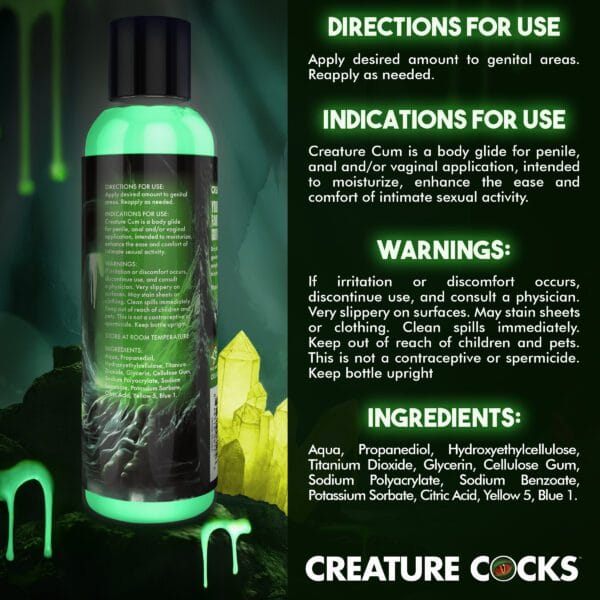 Creature Cum Green Jizz Lubricant - 8oz Creature Cum Green Jizz Lubricant - 8oz