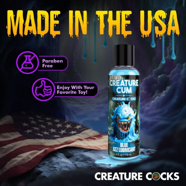 Creature Cum Blue Jizz Lubricant - 4oz Creature Cum Blue Jizz Lubricant - 4oz