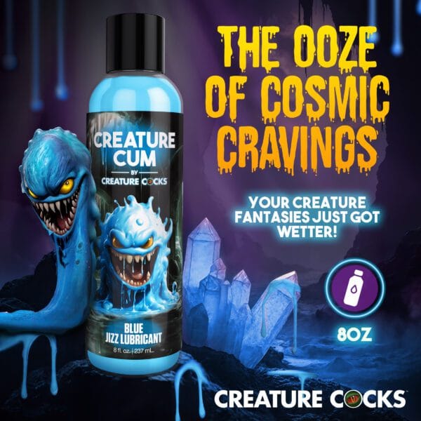 Creature Cum Blue Jizz Lubricant - 8oz Creature Cum Blue Jizz Lubricant - 8oz