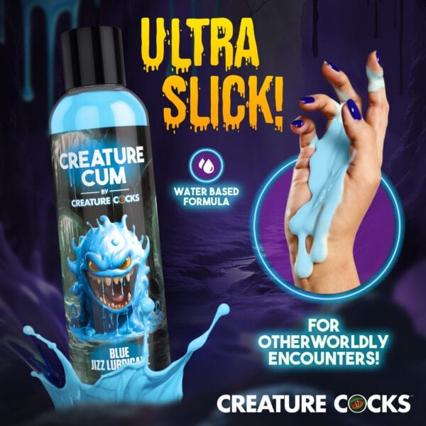 Creature Cum Blue Jizz Lubricant - 8oz Creature Cum Blue Jizz Lubricant - 8oz