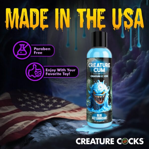 Creature Cum Blue Jizz Lubricant - 8oz Creature Cum Blue Jizz Lubricant - 8oz