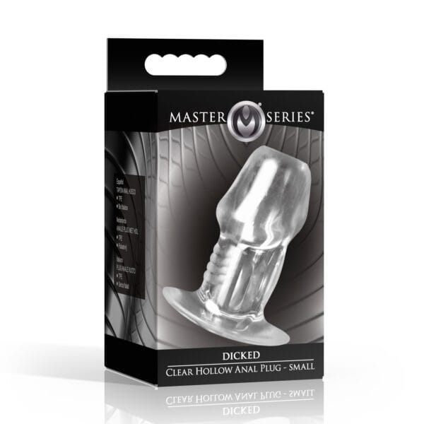 Dicked Clear Hollow Anal Plug - Small Dicked Clear Hollow Anal Plug - Small