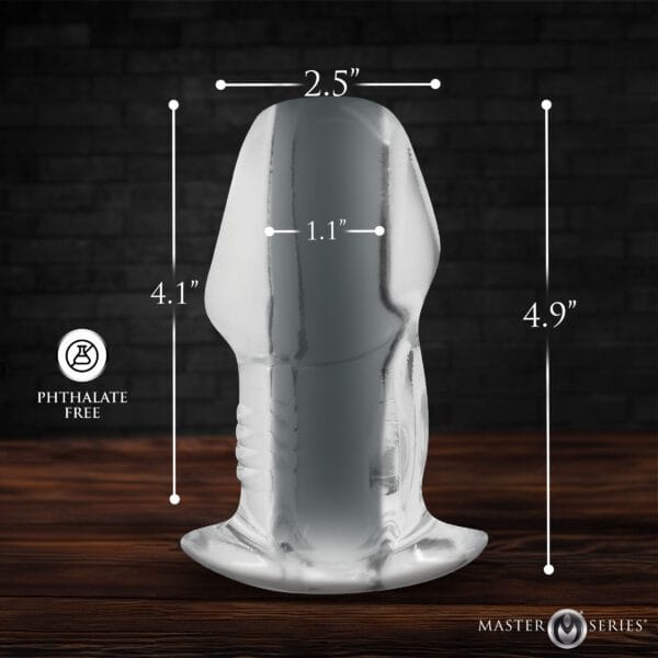 Dicked Clear Hollow Anal Plug - Large Dicked Clear Hollow Anal Plug - Large