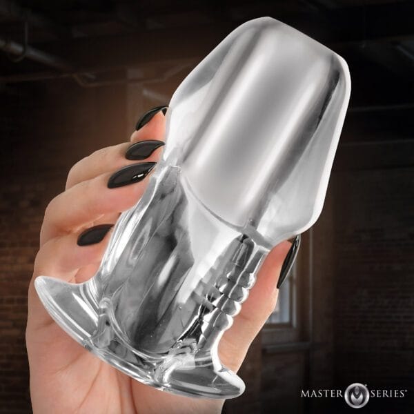 Dicked Clear Hollow Anal Plug - Large Dicked Clear Hollow Anal Plug - Large
