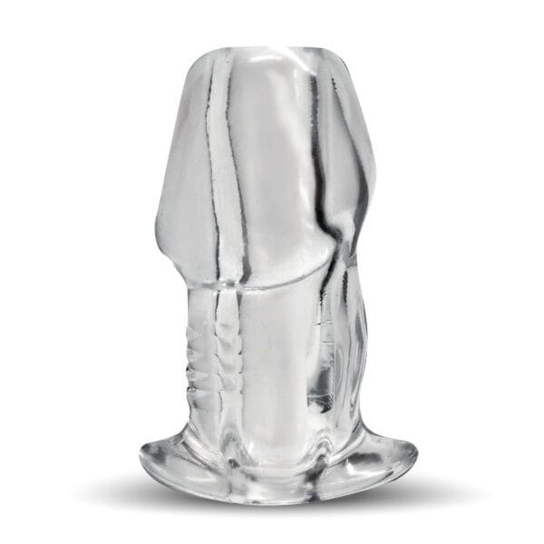 Dicked Clear Hollow Anal Plug - X-Large Dicked Clear Hollow Anal Plug - X-Large