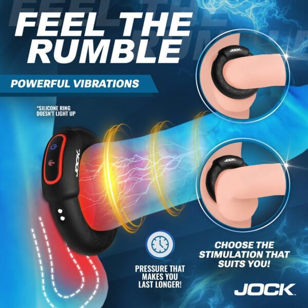 Rumbler Vibrating & Warming C-Ring - 1.8"