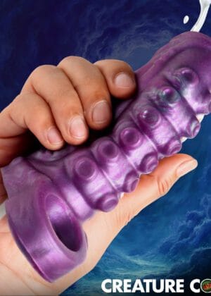 Tentacle Squirting Silicone Penis Enhancer - Purple