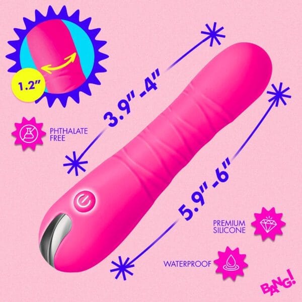 New Thrusting Silicone Dildo - Pink New Thrusting Silicone Dildo - Pink