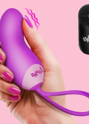Silicone Mini Vibe w/ Remote - Purple