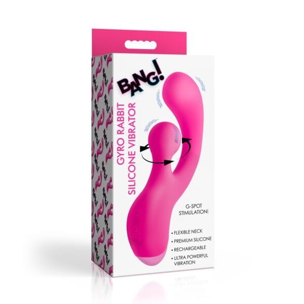 Gyro Rabbit Silicone Vibrator - Pink Gyro Rabbit Silicone Vibrator - Pink
