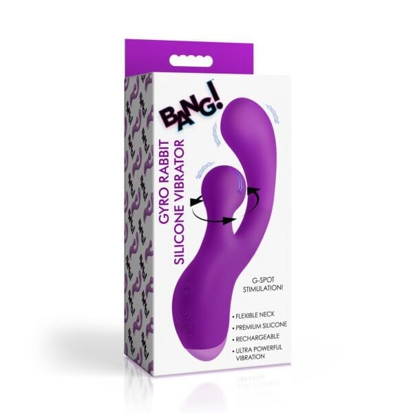 Gyro Rabbit Silicone Vibrator - Purple Gyro Rabbit Silicone Vibrator - Purple