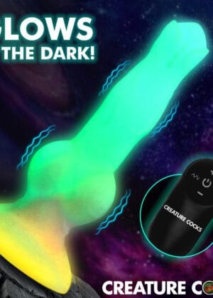 Astro Cock Vibrating Glow-in-the-Dark Silicone Dildo