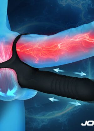 Double Thrust Thrusting & Vibrating Double Penetration C-Ring w/ Remote
