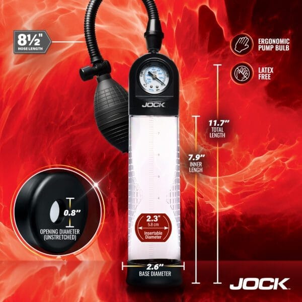Pump Up Gauge Penis Pump with Bulb