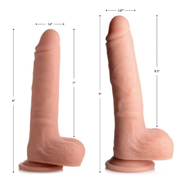 Vibrating and Rotating Remote Control Silicone Dildo with Balls - 9 Inch Vibrating and Rotating Remote Control Silicone Dildo with Balls - 9 Inch