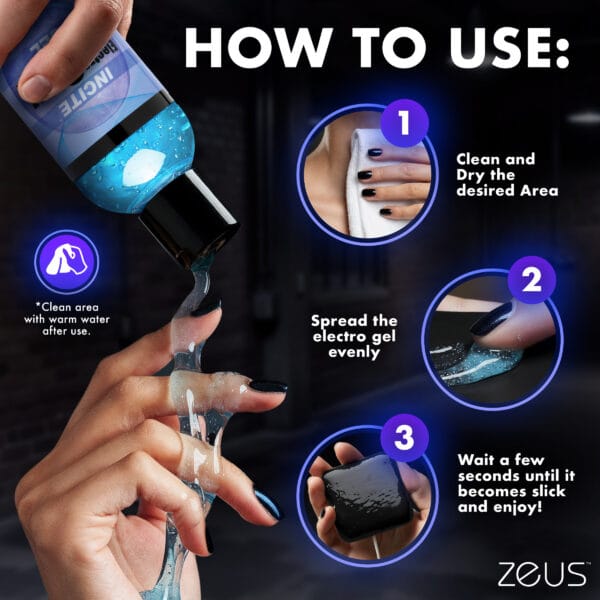 Zeus Incite Electrosex Gel - 8.5 oz Zeus Incite Electrosex Gel - 8.5 oz