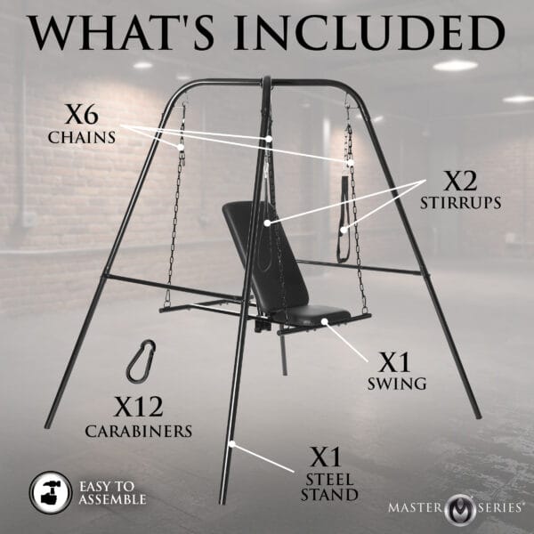 Throne Adjustable Sex Swing with Stand Throne Adjustable Sex Swing with Stand