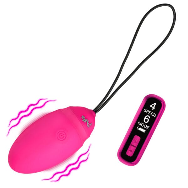 Vibrating Silicone Egg with Digital Remote