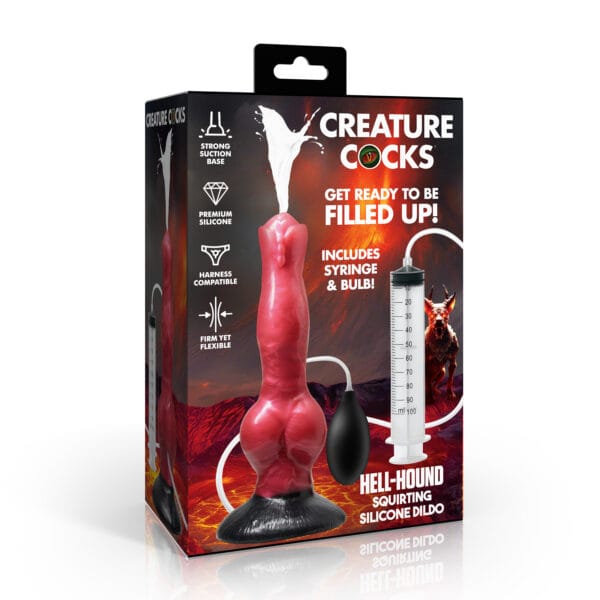 Hell Hound Squirting Silicone Dildo Hell Hound Squirting Silicone Dildo
