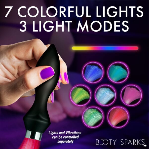 Vibrating Silicone Optical Fiber Butt Plug Vibrating Silicone Optical Fiber Butt Plug