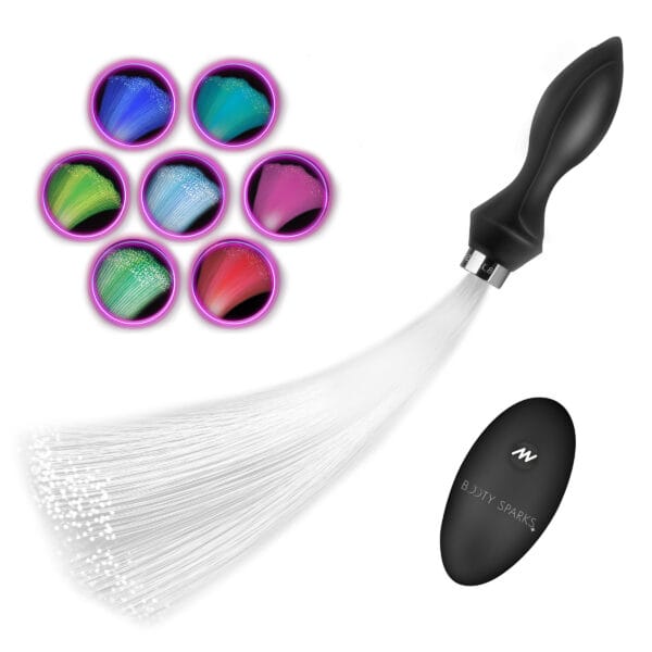 Vibrating Silicone Optical Fiber Butt Plug Vibrating Silicone Optical Fiber Butt Plug