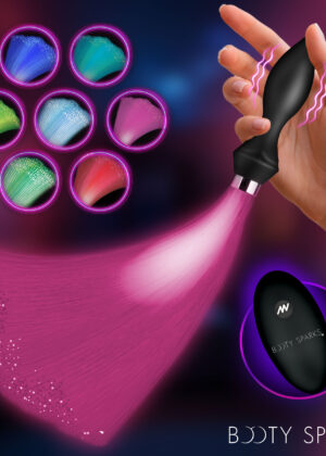 Vibrating Silicone Optical Fiber Butt Plug