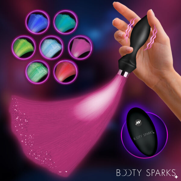 Vibrating Silicone Optical Fiber Butt Plug Vibrating Silicone Optical Fiber Butt Plug