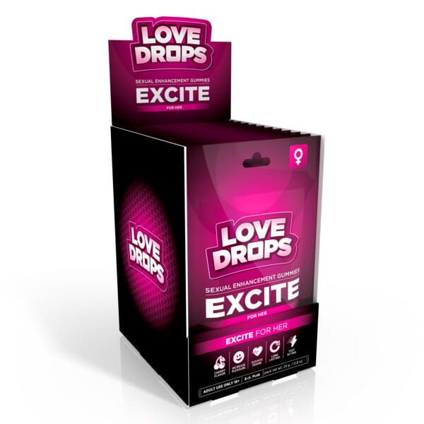 Sexual Enhancement Gummies for Her - Excite POP Display 12ct Sexual Enhancement Gummies for Her - Excite POP Display 12ct