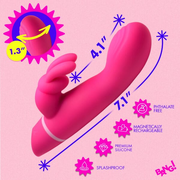 Come Hither Silicone Rabbit Vibrator - Pink Come Hither Silicone Rabbit Vibrator - Pink