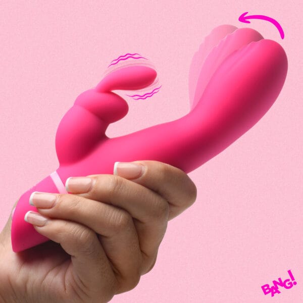 Come Hither Silicone Rabbit Vibrator - Pink Come Hither Silicone Rabbit Vibrator - Pink