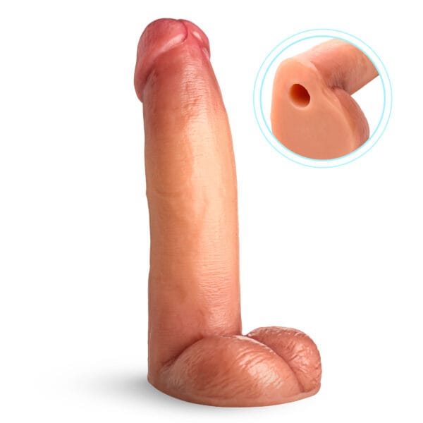 8" Cock Lock Dildo with Balls