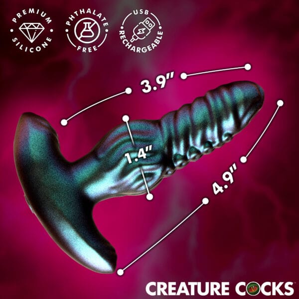 Octo-Squirm Vibrating & Squirming Silicone Anal Plug Octo-Squirm Vibrating & Squirming Silicone Anal Plug