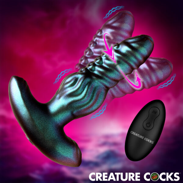 Octo-Squirm Vibrating & Squirming Silicone Anal Plug Octo-Squirm Vibrating & Squirming Silicone Anal Plug