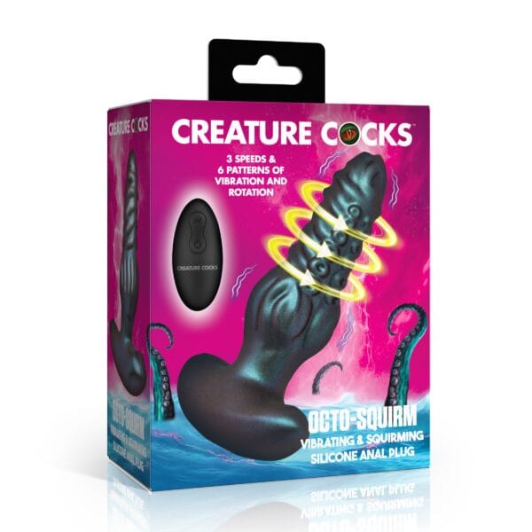 Octo-Squirm Vibrating & Squirming Silicone Anal Plug Octo-Squirm Vibrating & Squirming Silicone Anal Plug