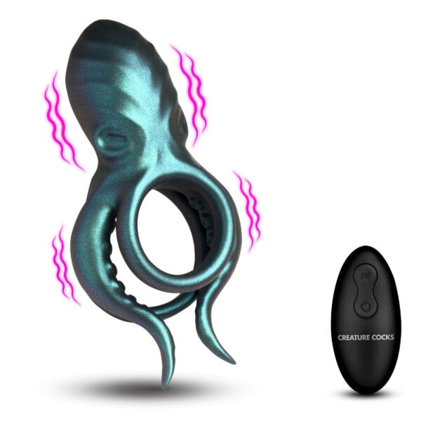 Octo Grip Vibrating Silicone Cock Ring Octo Grip Vibrating Silicone Cock Ring