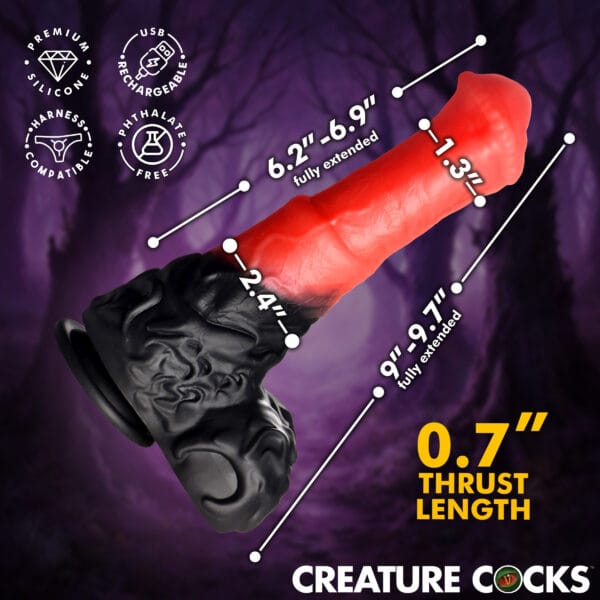 Ultimate Centaur Thrusting & Vibrating Silicone Dildo Ultimate Centaur Thrusting & Vibrating Silicone Dildo