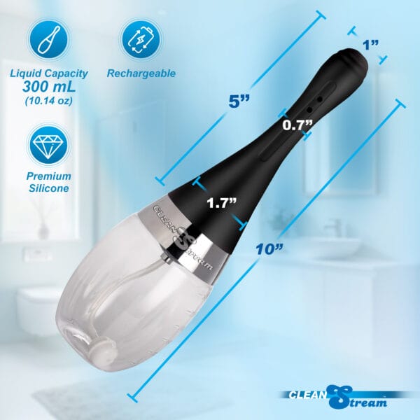 Automatic Enema Bulb with 5 Jet Premium Silicone Nozzle Automatic Enema Bulb with 5 Jet Premium Silicone Nozzle