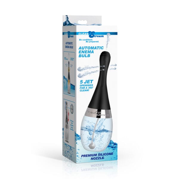 Automatic Enema Bulb with 5 Jet Premium Silicone Nozzle Automatic Enema Bulb with 5 Jet Premium Silicone Nozzle