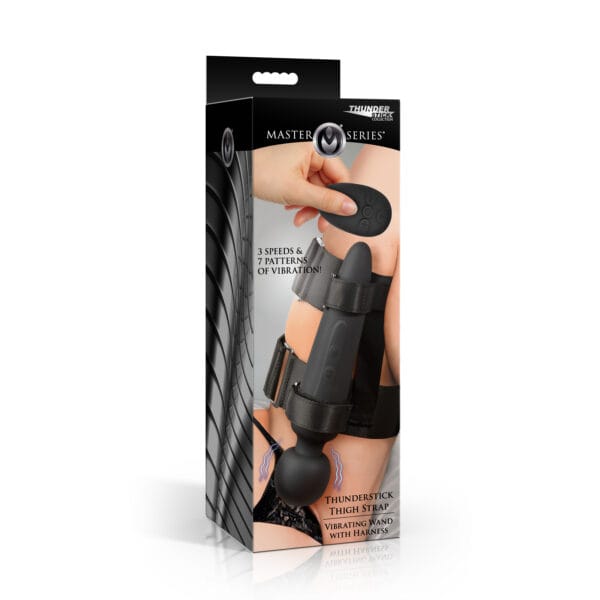 Thunderstick Thigh Strap Vibrating Wand with Harness Thunderstick Thigh Strap Vibrating Wand with Harness