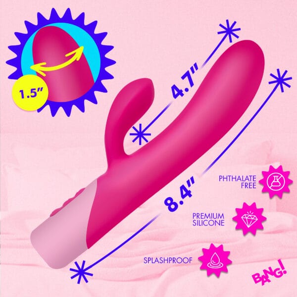 Clit Tapping Vibrating Rabbit - Pink Clit Tapping Vibrating Rabbit - Pink